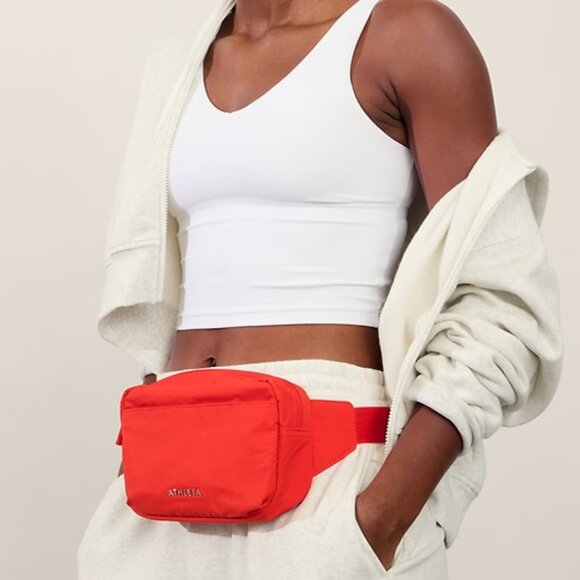 Athleta All About Large Crossbody Belt Bag in Cardinal Red - Picture 1 of 13